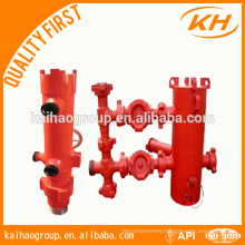 API casing/ drill pipe cement head &double plug/ Single-plug cementing head